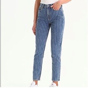 American Eagle Pinstripe Jeans Size 4 GUC